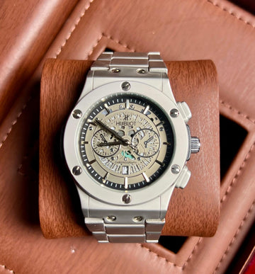 HUBLOT Chronograph – “Silver Pulse” Edition