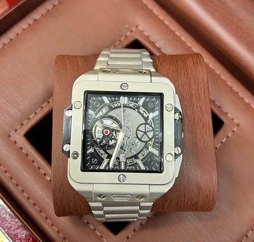 HUBLOT Square Skeleton – “Steel Matrix” Edition Architectural Precision. Mechanical Depth.
