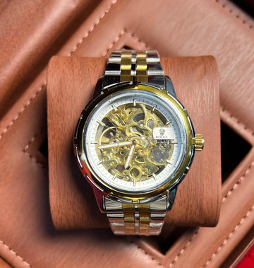 ROLEX Skeleton – “Imperial Core” Edition Golden Precision. Transparent Power.